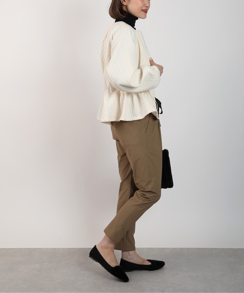 PICCIN（ピッチン）の「【セットアップ可能】キルティングドロストブルゾン（ブルゾン・レディース・ブラック/アイボリー・M）」の10枚目の写真