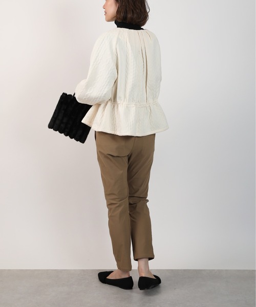 PICCIN（ピッチン）の「【セットアップ可能】キルティングドロストブルゾン（ブルゾン・レディース・ブラック/アイボリー・M）」の16枚目の写真