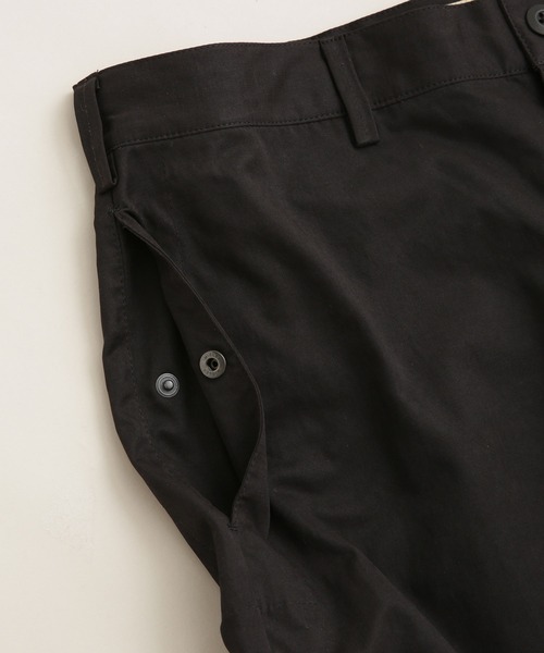 NANO universe（ナノユニバース）の「LB.03/微起毛グログランイージーパンツ（カーゴパンツ・メンズ・ブラック/モカ・S/M/L）」の11枚目の写真