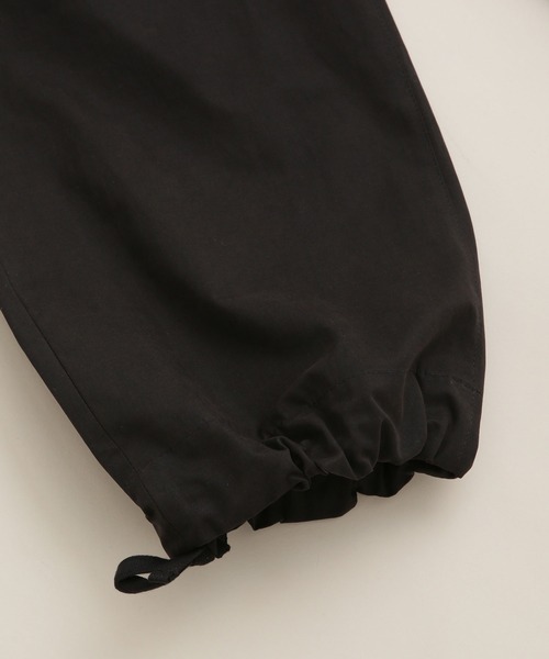 NANO universe（ナノユニバース）の「LB.03/微起毛グログランイージーパンツ（カーゴパンツ・メンズ・ブラック/モカ・S/M/L）」の8枚目の写真