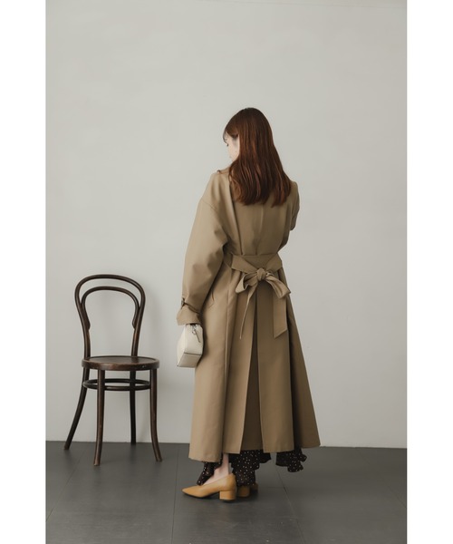 23AW★スタンドカラーオーバーコート★ベージュ SENSE OF PLACE by URBAN RESEARCH（センスオブプレイスバイアーバン