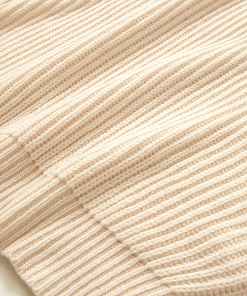 EMMA CLOTHES（エマクローズ）の「アゼ編み オーバーサイズローゲージポロニット EMMA CLOTHES（ニット/セーター・メンズ・スミクロ/ダークグリーン/アイボリー/ネイビー/バーガンディー/アッシュグレー・M/L）」の18枚目の写真