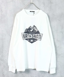 フロッキープリント長袖Tシャツ