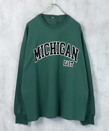 フロッキープリント長袖Tシャツ