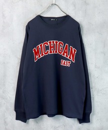 フロッキープリント長袖Tシャツ