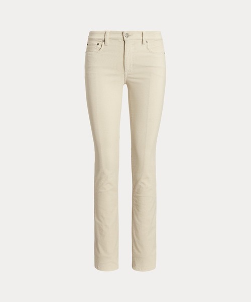 LAUREN RALPH LAUREN(ローレン ラルフ ローレン)の「ストレッチ コーデュロイ ミッドライズ ストレート パンツ(その他パンツ・レディース・ナチュラル・2/0/4/6/8/10/00)」の4枚目の写真