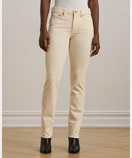 LAUREN RALPH LAUREN(ローレン ラルフ ローレン)の「ストレッチ コーデュロイ ミッドライズ ストレート パンツ(その他パンツ・レディース・ナチュラル・2/0/4/6/8/10/00)」の5枚目の写真