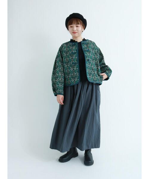 Samansa Mos2（サマンサ モスモス）の「オーバーレースカットベスト（ベスト・レディース・ブラック/グリーン/キナリ・ﾌﾘ-）」の20枚目の写真