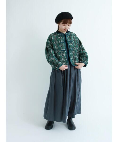 Samansa Mos2（サマンサ モスモス）の「オーバーレースカットベスト（ベスト・レディース・ブラック/グリーン/キナリ・ﾌﾘ-）」の21枚目の写真