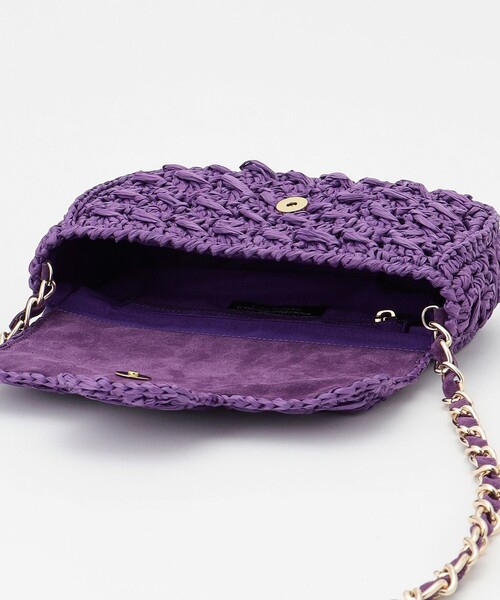 GRACE CONTINENTAL（グレースコンチネンタル）の「Caterina Bertini チェーンバッグ（ショルダーバッグ・レディース・パープル・FREE）」の3枚目の写真