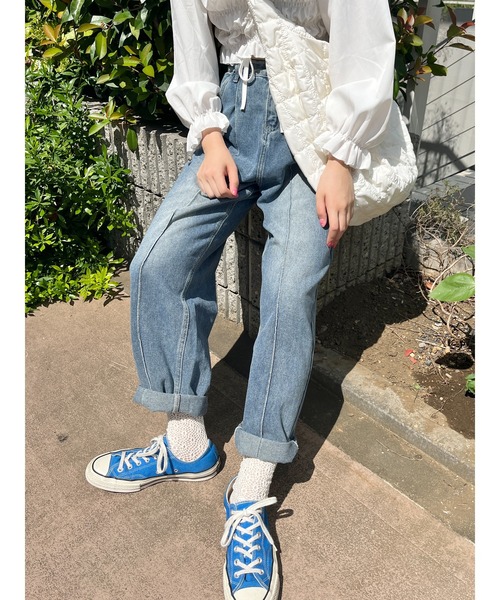 WC（ダブル シー）の「ワイドデニムパンツ（デニムパンツ・レディース・インディゴブルー・FREE）」の12枚目の写真