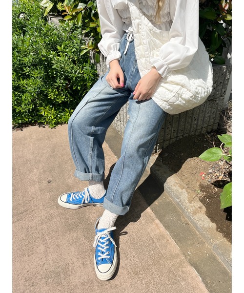 WC（ダブル シー）の「ワイドデニムパンツ（デニムパンツ・レディース・インディゴブルー・FREE）」の10枚目の写真