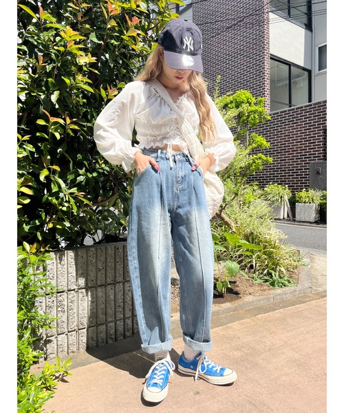 WC（ダブル シー）の「ワイドデニムパンツ（デニムパンツ・レディース・インディゴブルー・FREE）」の9枚目の写真