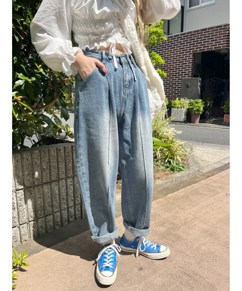 WC（ダブル シー）の「ワイドデニムパンツ（デニムパンツ・レディース・インディゴブルー・FREE）」の8枚目の写真