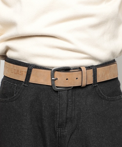 FORECAST（フォーキャスト）の「【FORECAST】ヌバック スエードライク スクエアバックル ベルト ヴィンテージライク ワンポイントロゴ ベーシック 7013/7022（ベルト・メンズ・ベージュ/ブラウン/ブラック/ブラック系その他/ブラウン系その他・FREE）」の6枚目の写真
