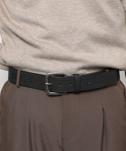 FORECAST（フォーキャスト）の「【FORECAST】ヌバック スエードライク スクエアバックル ベルト ヴィンテージライク ワンポイントロゴ ベーシック 7013/7022（ベルト・メンズ・ベージュ/ブラウン/ブラック/ブラック系その他/ブラウン系その他・FREE）」の7枚目の写真