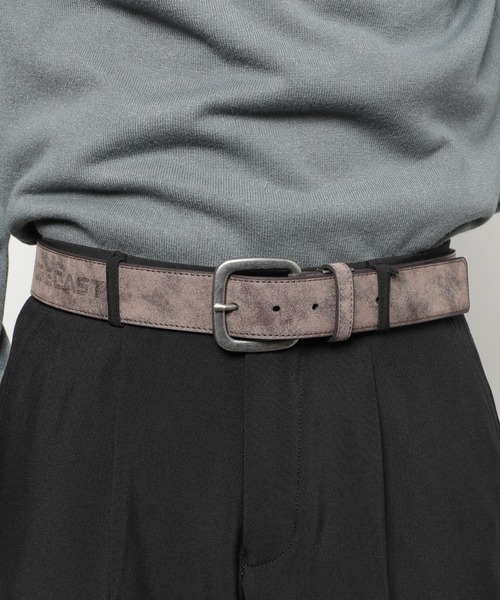 FORECAST（フォーキャスト）の「【FORECAST】ヌバック スエードライク スクエアバックル ベルト ヴィンテージライク ワンポイントロゴ ベーシック 7013/7022（ベルト・メンズ・ベージュ/ブラウン/ブラック/ブラック系その他/ブラウン系その他・FREE）」の8枚目の写真