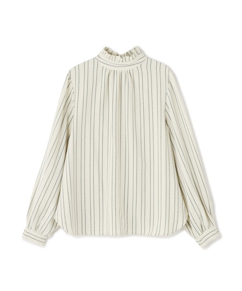 N.(N. Natural Beauty Basic)(エヌエヌナチュラルビューティーベーシック)の「◆フリルネックストライプブラウス(シャツ/ブラウス・レディース・イエロー系その他/グレー系その他/ホワイト系その他・MEDIUM)」の19枚目の写真