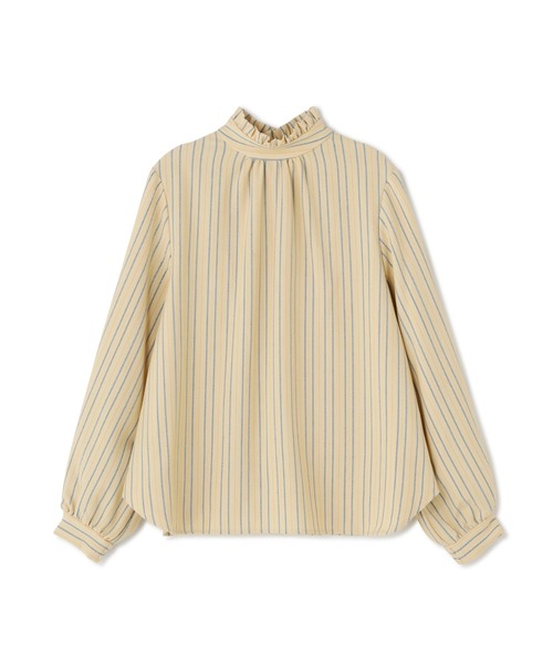 N.(N. Natural Beauty Basic)(エヌエヌナチュラルビューティーベーシック)の「◆フリルネックストライプブラウス(シャツ/ブラウス・レディース・イエロー系その他/グレー系その他/ホワイト系その他・MEDIUM)」の15枚目の写真