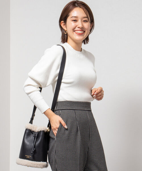 NOLLEY’S(ノーリーズ)の「メンカシミヤリブプルオーバーニット(ニット/セーター・レディース・クリーム/ブルー/ネイビー/オフホワイト・38)」の19枚目の写真