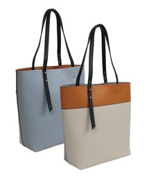 Per sist ence/パーシエンス フェイクレザーマルチカラーA4トート
