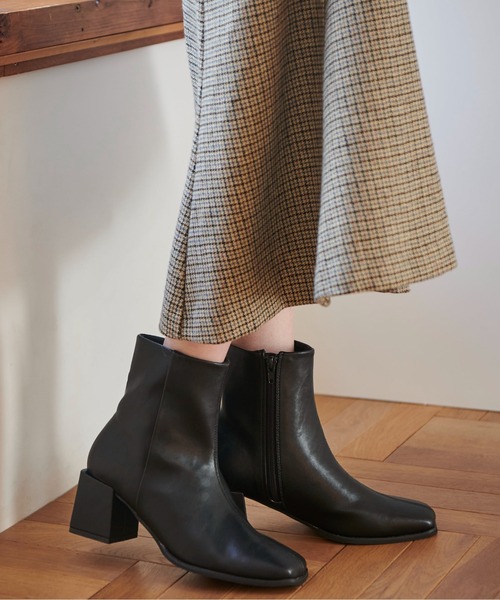 FREE'S MART（フリーズマート）の「◆オーバーヒールブーツ（ブーツ・レディース・ブラック/ホワイト・LARGE/MEDIUM）」の3枚目の写真