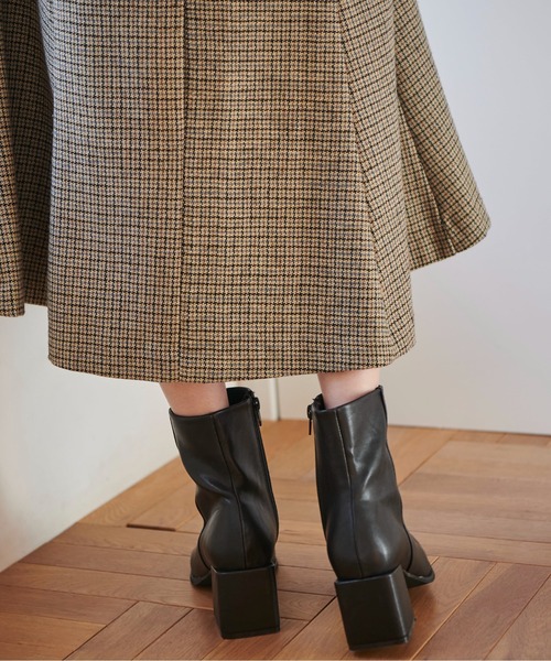 FREE'S MART（フリーズマート）の「◆オーバーヒールブーツ（ブーツ・レディース・ブラック/ホワイト・LARGE/MEDIUM）」の9枚目の写真