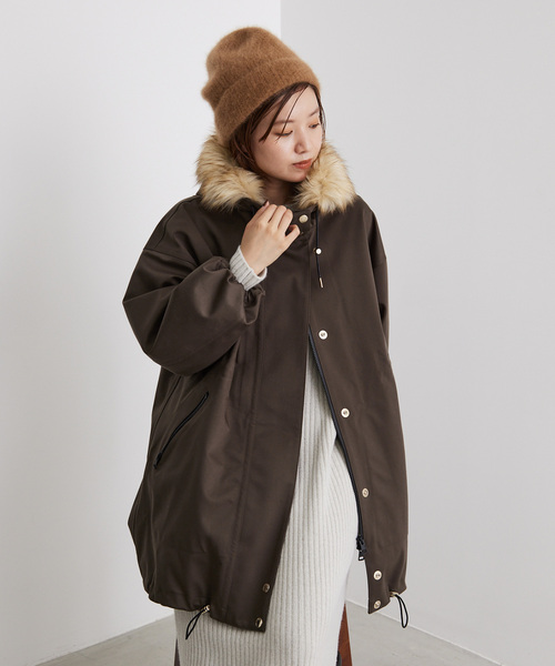 チャイニーズラクーン混 ベージュニット IENA - 【IENA】fluffy ファー