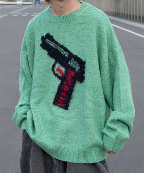 モヘアライクアソートアートニット（ニット/セーター）｜Perushu