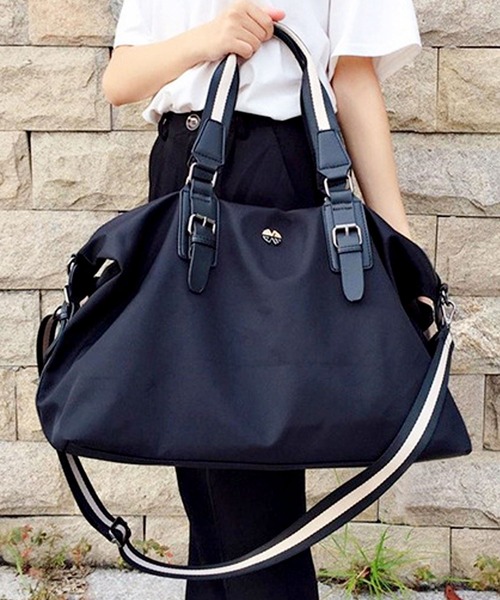 florist(フローリスト)の「メンズレディス兼用大容量キャリーオンメッシュトラベルボストンバック(ボストンバッグ・レディース・ブラック系1/ブラック系2・FREE)」の6枚目の写真