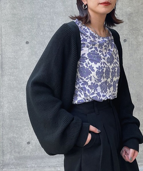 PAGEBOY（ページボーイ）の「シアークルーロングスリーブ（Tシャツ/カットソー・レディース・ブラック/オフホワイト/ブラック系その他/パープル系その他・FREE）」の11枚目の写真