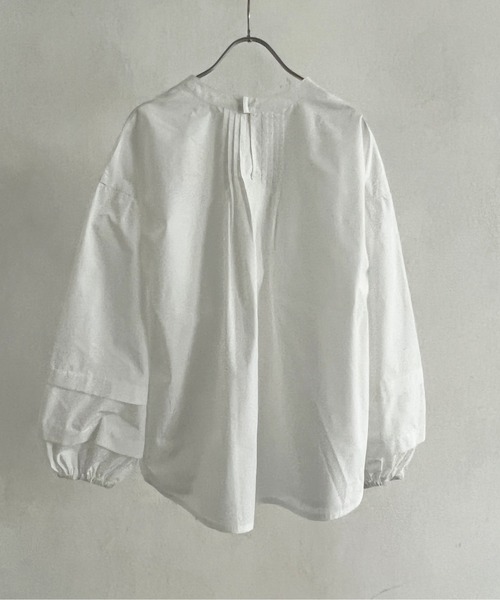 Chez toi（シェトワ）の「2WAYスリーブボトルネックブラウス（シャツ/ブラウス・レディース・ブラック/オフホワイト/ホワイト/ピンク・FREE）」の6枚目の写真