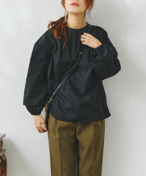 Chez toi（シェトワ）の「2WAYスリーブボトルネックブラウス（シャツ/ブラウス・レディース・ブラック/オフホワイト/ホワイト/ピンク・FREE）」の13枚目の写真