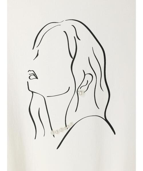 Green　Parks（グリーンパークス）の「パール付きロゴロンTEE（Tシャツ/カットソー・レディース・A/B・FREE）」の8枚目の写真