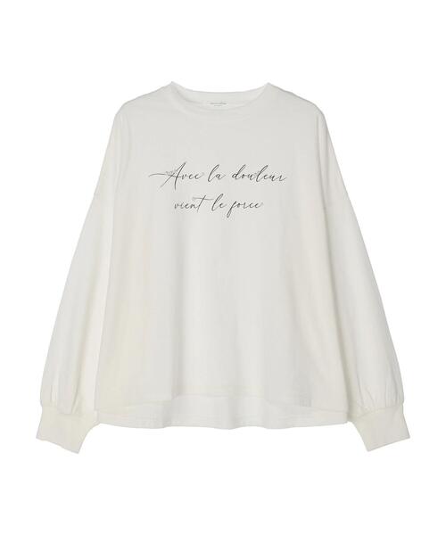 Green　Parks（グリーンパークス）の「パール付きロゴロンTEE（Tシャツ/カットソー・レディース・A/B・FREE）」の3枚目の写真