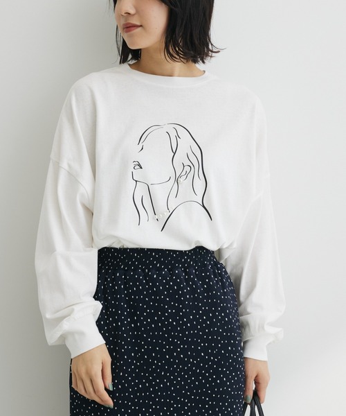 Green　Parks（グリーンパークス）の「パール付きロゴロンTEE（Tシャツ/カットソー・レディース・A/B・FREE）」の2枚目の写真