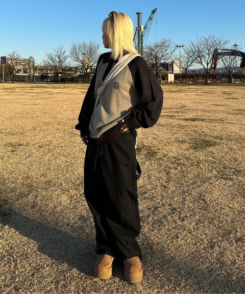 sedacle(セダクル)の「ラグランポロニット(ニット/セーター・メンズ・ホワイト/グリーン・MEDIUM/LARGE)」の17枚目の写真