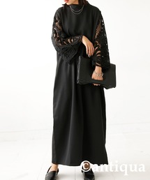 antiqua | 袖レースワンピース(ワンピース)