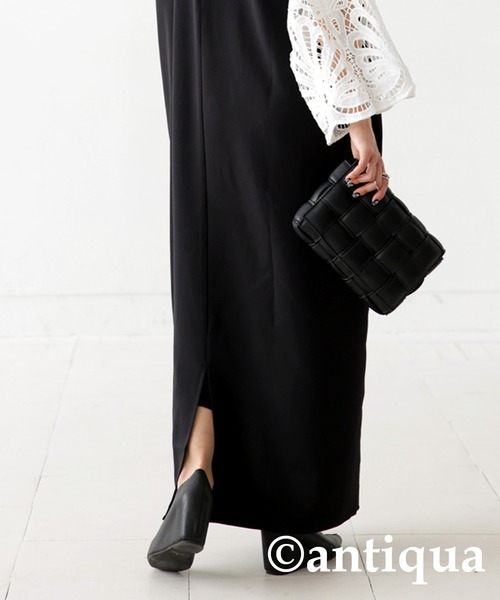 antiqua(アンティカ)の「袖レースワンピース(ワンピース・レディース・ブラック/ホワイト・FREE)」の9枚目の写真