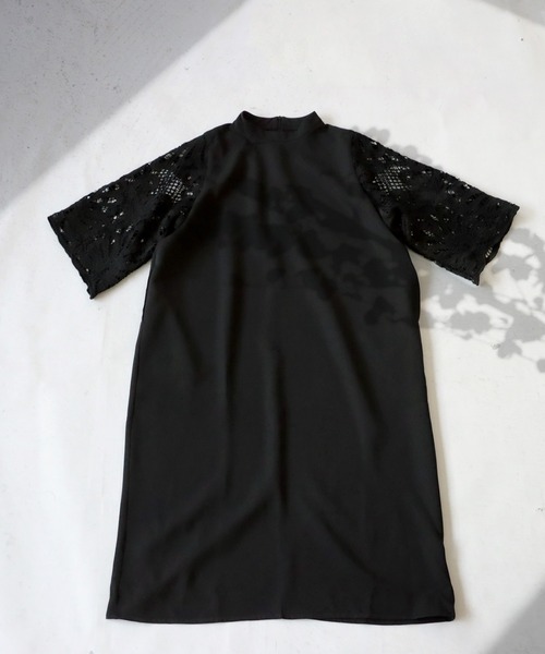 antiqua(アンティカ)の「袖レースワンピース(ワンピース・レディース・ブラック/ホワイト・FREE)」の22枚目の写真