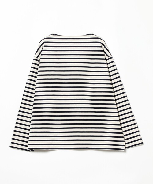 Ray BEAMS(レイビームス)の「ORCIVAL / ワイド ボートネック ロングスリーブ カットソー(Tシャツ/カットソー・レディース・オフホワイト/ブルー・1)」の14枚目の写真