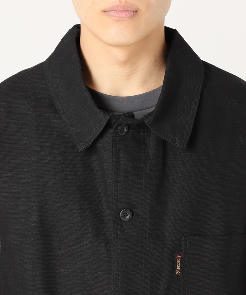 Le LABOUREUR（ラブルール）の「【LE LABOUREUR / ル・ラブルール】 VESTON LIN（カバーオール・メンズ・ブラック/ベージュ/アイボリー・4/3）」の7枚目の写真