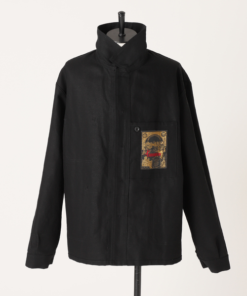 Le LABOUREUR（ラブルール）の「【LE LABOUREUR / ル・ラブルール】 VESTON LIN（カバーオール・メンズ・ブラック/ベージュ/アイボリー・4/3）」の8枚目の写真