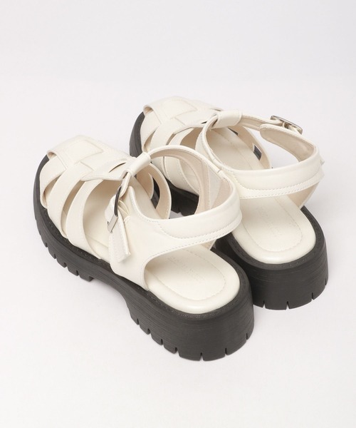 GLOBAL WORK（グローバルワーク）の「厚底グルカサンダル/175676（サンダル・レディース・オフホワイト/ブラック・MEDIUM/LARGE）」の13枚目の写真