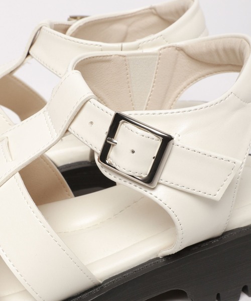 GLOBAL WORK（グローバルワーク）の「厚底グルカサンダル/175676（サンダル・レディース・オフホワイト/ブラック・MEDIUM/LARGE）」の14枚目の写真