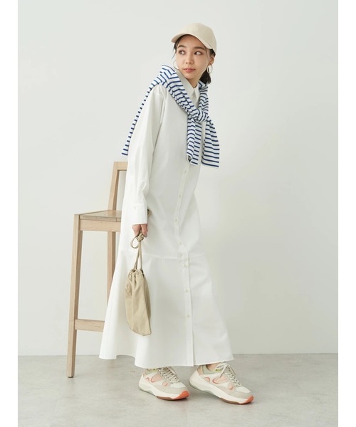 earth music&ecology(アースミュージックアンドエコロジー)の「マーメイドシャツワンピース(シャツワンピース・レディース・ピンク系その他/オフホワイト/ブルー系その他7・FREE)」の5枚目の写真