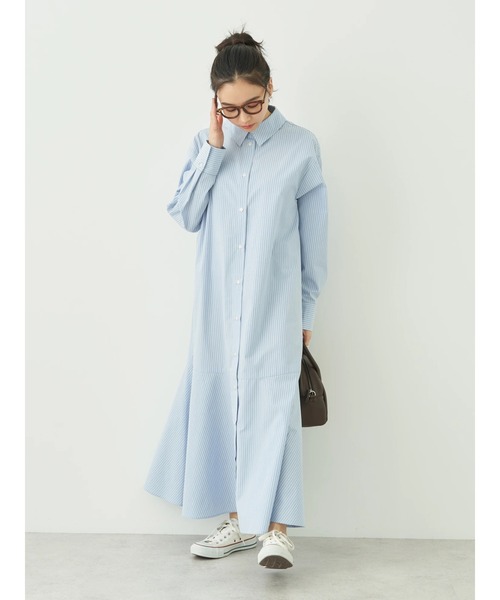 earth music&ecology(アースミュージックアンドエコロジー)の「マーメイドシャツワンピース(シャツワンピース・レディース・ピンク系その他/オフホワイト/ブルー系その他7・FREE)」の10枚目の写真