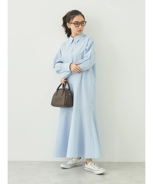 earth music&ecology(アースミュージックアンドエコロジー)の「マーメイドシャツワンピース(シャツワンピース・レディース・ピンク系その他/オフホワイト/ブルー系その他7・FREE)」の11枚目の写真