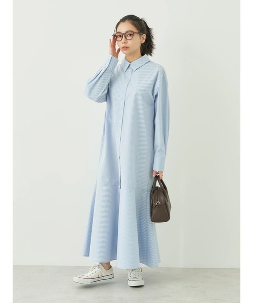 earth music&ecology(アースミュージックアンドエコロジー)の「マーメイドシャツワンピース(シャツワンピース・レディース・ピンク系その他/オフホワイト/ブルー系その他7・FREE)」の13枚目の写真