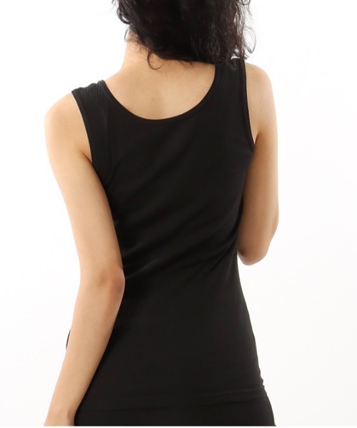 HANES(ヘインズ)の「【Hanes】Organic Cotton Rib Tank-Top HW2-T201(タンクトップ・レディース・ホワイト/グレー/ブラック・FREE)」の13枚目の写真